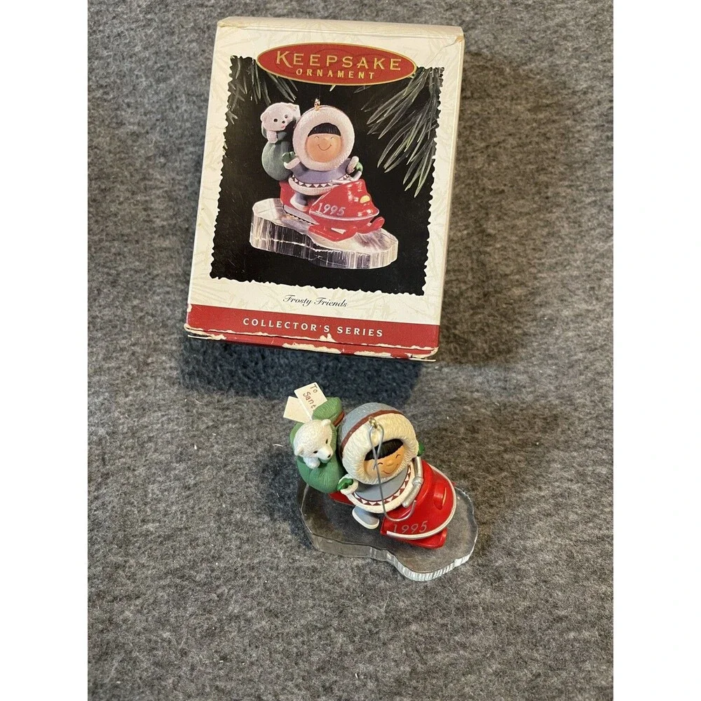 HALLMARK Keepsake Ornament FROSTY FRIENDS Christmas‎ 1995 Eskimo 16th in Series